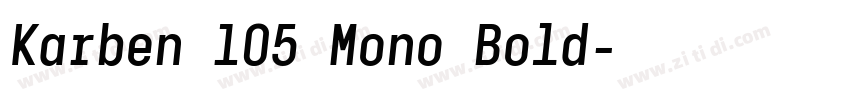 Karben 105 Mono Bold字体转换 Karben 105 Mono Bold字体转换